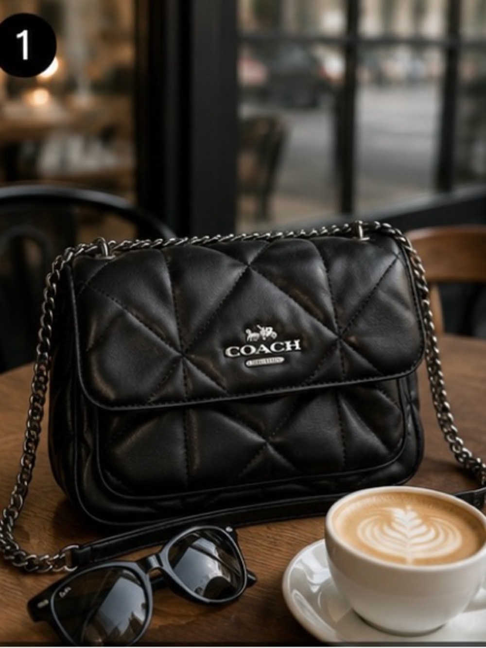 Coach klare crossbody 25 black quilted leather bag - Picture 14 of 14